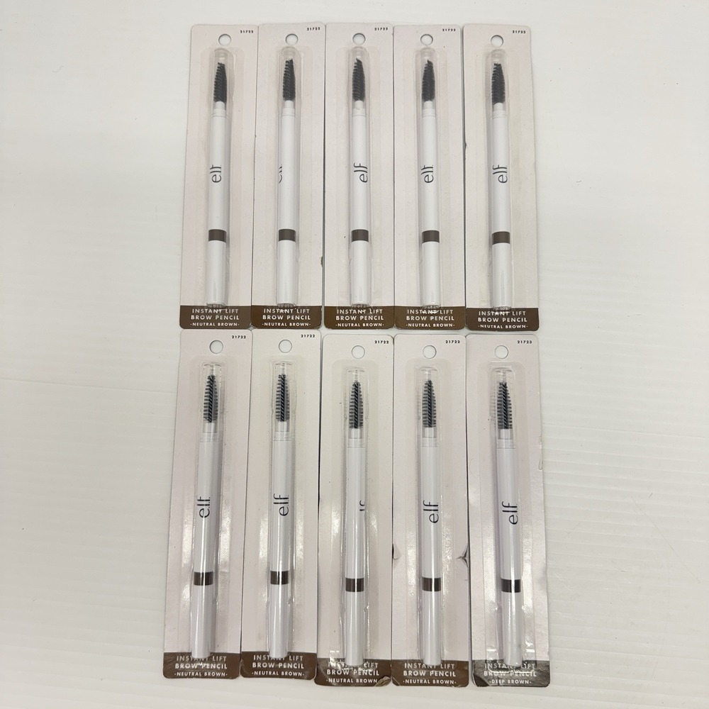 10 PACK ELF Instant Lift Brow Pencil Neutral Brown 21723 Lot